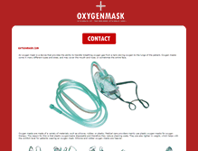 Tablet Screenshot of oxygenmask.com